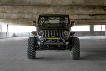 Load image into Gallery viewer, DV8 Offroad 07-23 Jeep Wrangler/Gladiator JT/JK/JL FS-25 Stubby Front Bumper w/Plated Bull Bar