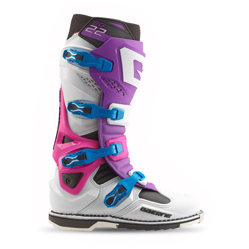 Gaerne SG22 Limited Edition Boot Purple/White/Rhodamine Size - 12