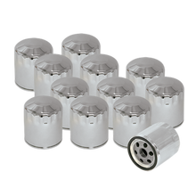 Load image into Gallery viewer, S&amp;S Cycle Shovelhead Models Oil Filters - Chrome - 12 Pack