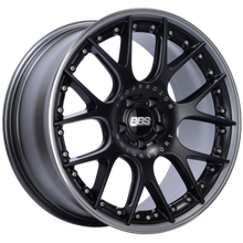 Load image into Gallery viewer, BBS CH-RII 21x10.5 5x130 ET47 71.6 CB Satin Black Center Platinum Lip SS Rim Prot Wheel w/MS Etching