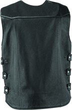 Load image into Gallery viewer, River Road Plains Leather Vest Black - Small