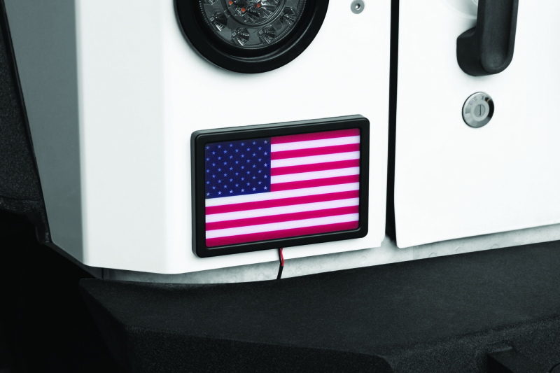 Kuryakyn Freedom Flag LED 4in X 6in Black