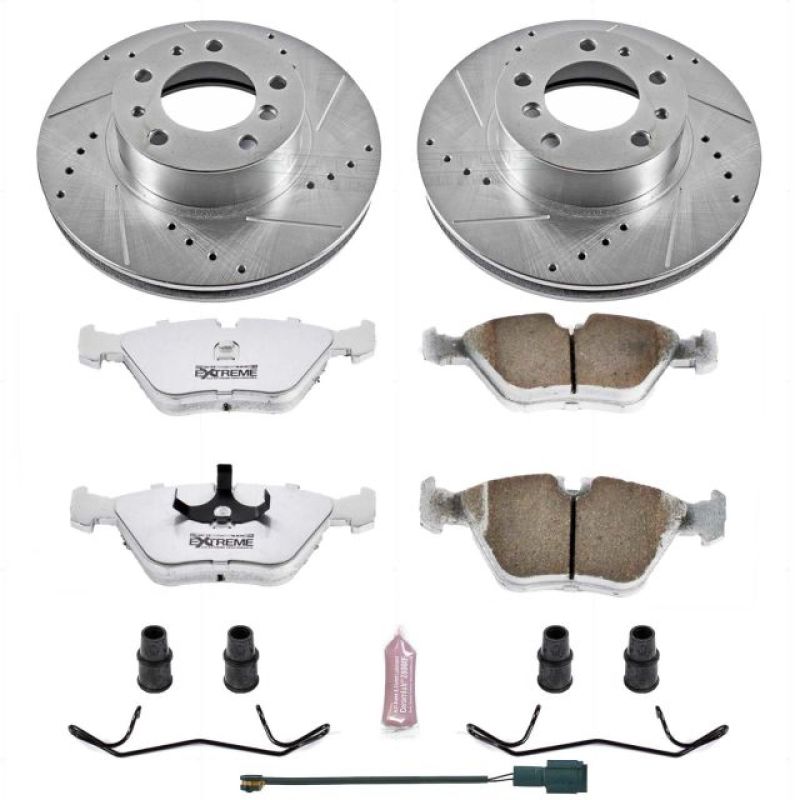 Power Stop 94-95 BMW 540i Front Z26 Street Warrior Brake Kit