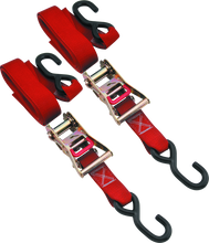 Load image into Gallery viewer, BikeMaster Tiedown 1-1/2 Ratchet - Red