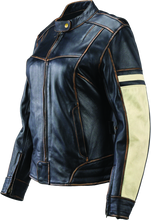 Load image into Gallery viewer, River Road Dame Vintage Leather Jacket Black Womens - Small