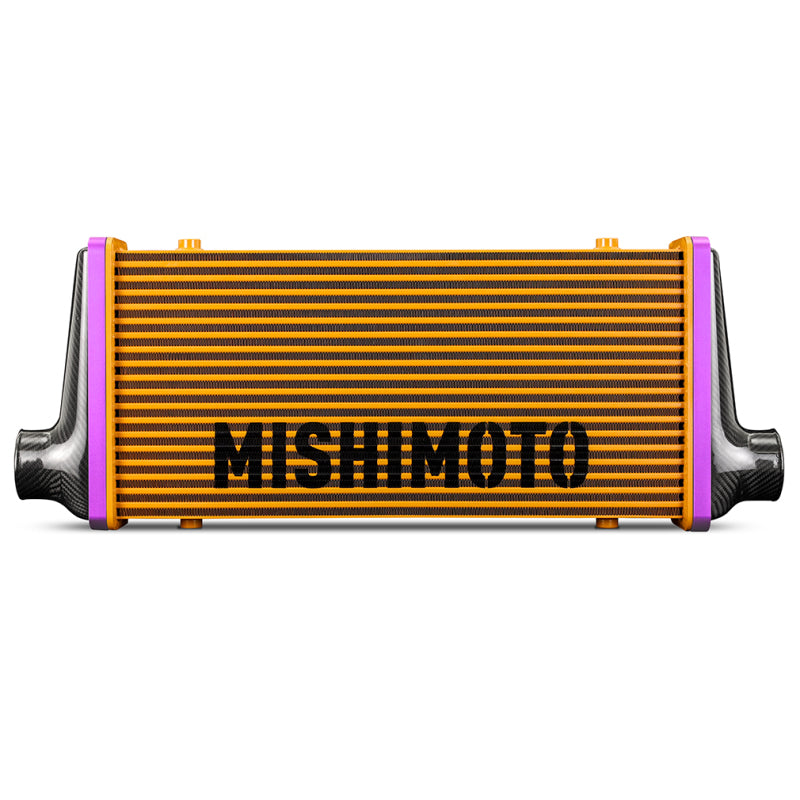 Mishimoto Universal Carbon Fiber Intercooler - Matte Tanks - 525mm Silver Core - S-Flow - R V-Band