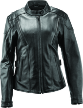 Load image into Gallery viewer, River Road Race Leather Jacket Black Womens - XL