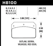 Load image into Gallery viewer, Hawk Wilwood DL Outlaw / Sierra DTC-50 Brake Pads