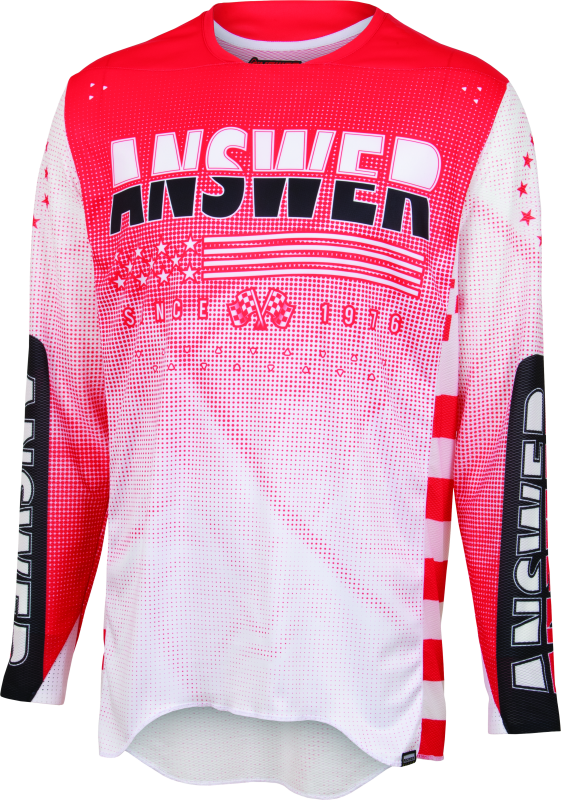 Answer A22.5 Elite Rev Jersey White/Red Youth - Small