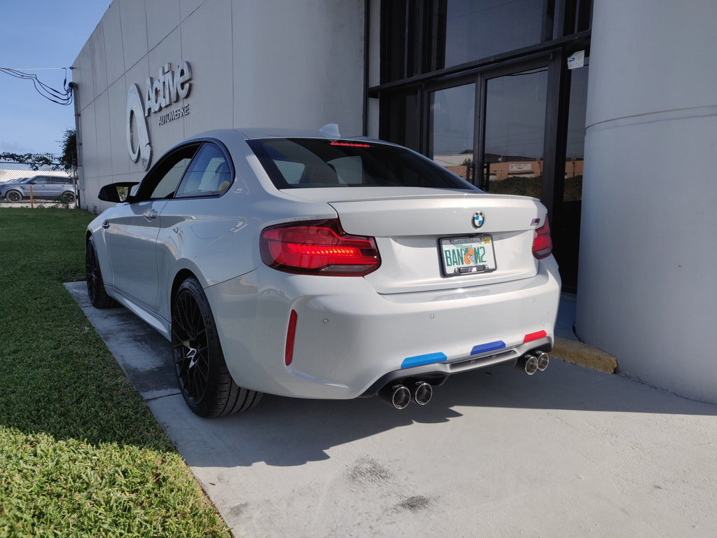 F87 M2 Competition Signature Exhaust System includes Active F-brace - Image 8