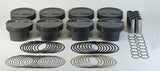 Mahle MS Piston Set GM LS 376ci 4.065in Bore 3.622in Stk 6.125in Rod .927 Pin -12cc 9.3 CR