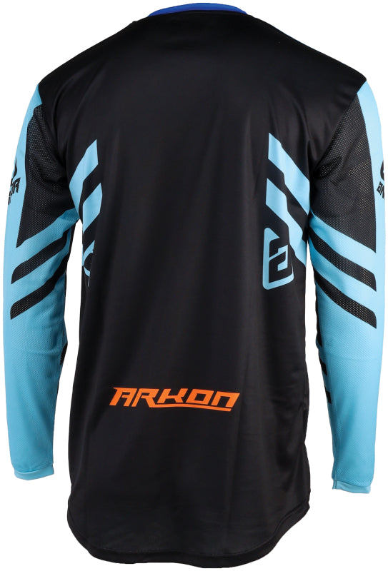 Answer 25 Arkon Nitrus Jersey Blue/Black/Hyper Orange Youth - XS