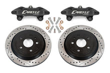 Load image into Gallery viewer, BMR 97-04 Chevrolet Corvette C5 Brake Kit For 15in Conversion Drilled &amp; Slotted Rotors Black Caliper