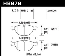 Load image into Gallery viewer, Hawk 06-10 BMW M5/M6 HPS Street Front Brake Pads