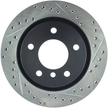 Load image into Gallery viewer, StopTech Power Slot 00 BMW 323 / 01-07 325 / 99-00 328 Series Rear Left Drilled &amp; Slotted Rotor