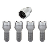 McGard Wheel Lock Bolt Set - 4pk. (Cone Seat) M14X1.25 / 17mm Hex / 27.3mm Shank Length - Chrome