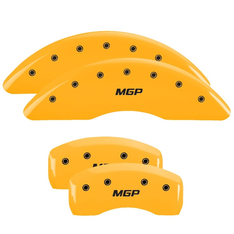 MGP 4 Caliper Covers Engraved Front & Rear MGP Yellow Finish Black Characters 2008 BMW Z4