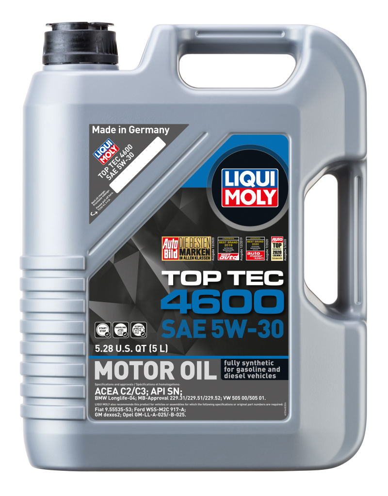 LIQUI MOLY 5L Top Tec 4600 Motor Oil 5W30