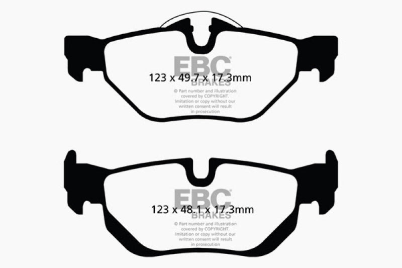 EBC 13-15 BMW X1 Bluestuff Rear Brake Pads