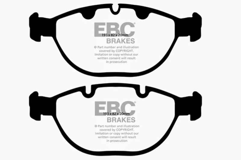 EBC 02-04 BMW X5 4.6 Yellowstuff Front Brake Pads