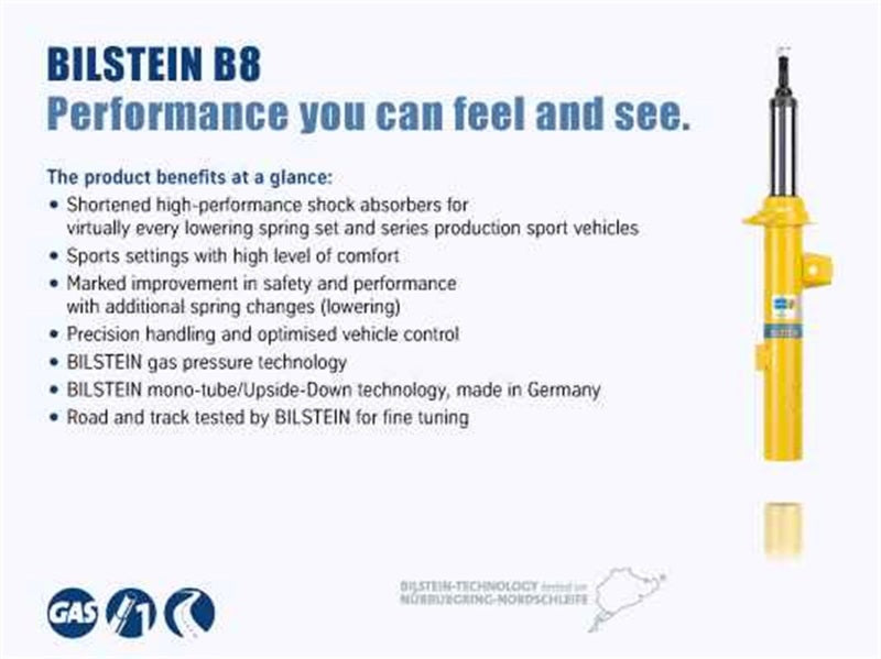 Bilstein B8 (SP) 06-11 BMW 323i/05-10 325i/07-12 328i/335i Front Right 36mm Monotube Strut Assembly