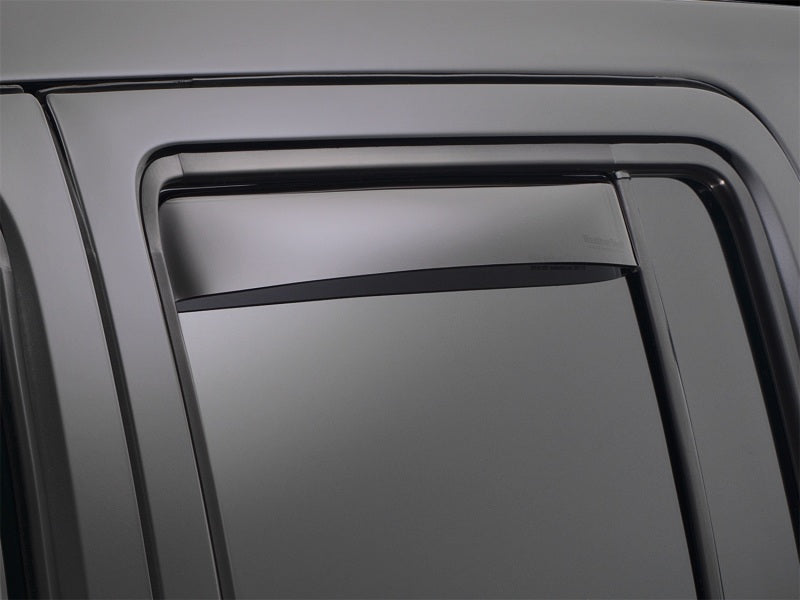 WeatherTech 04+ BMW X3 Rear Side Window Deflectors - Dark Smoke