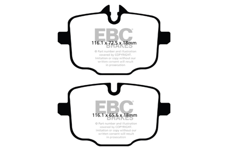 EBC 10+ BMW 535i 3.0 Turbo (F10) Greenstuff Rear Brake Pads