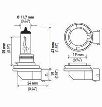 Load image into Gallery viewer, Hella H11 12V 55W PGJ19-2 HP2.0 Performance Halogen Bulb - Pair