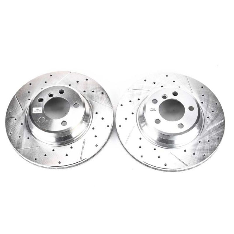 Power Stop 02-05 BMW 745i Front Evolution Drilled & Slotted Rotors - Pair