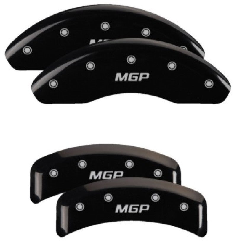 MGP 4 Caliper Covers Engraved Front & Rear MGP Black Finish Silver Characters 1992 BMW 318is