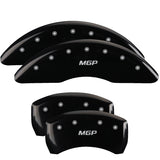 MGP 4 Caliper Covers Engraved Front & Rear MGP Black Finish Silver Characters 2018 BMW 530i