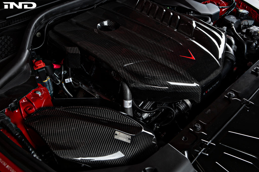 Eventuri Toyota A90 Supra B58 Black Carbon Engine Cover