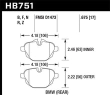 Load image into Gallery viewer, Hawk 2015 BMW 428i Gran Coupe / 11-16 535i / 11-16 X3/X4 HP Plus Rear Brake Pads