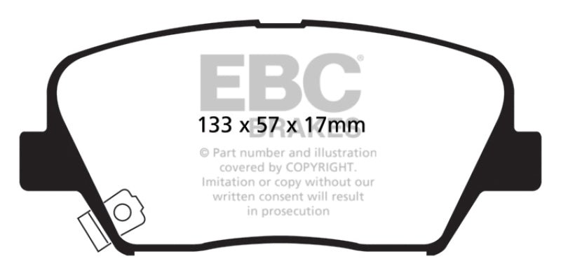 EBC 12+ Hyundai Azera 3.3 Yellowstuff Front Brake Pads