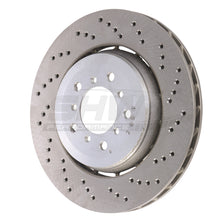 Load image into Gallery viewer, SHW 05-06 BMW M3 3.2L Right Front Cross-Drilled Lightweight Brake Rotor (34112282446)