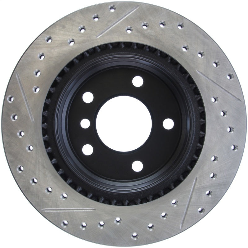 StopTech 06 BMW 325 / 07-09 BMW 328 Slotted & Drilled Left Rear Rotor