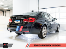 Load image into Gallery viewer, AWE Tuning BMW F3X 340i Touring Edition Axle-Back Exhaust - Diamond Black Tips (90mm)
