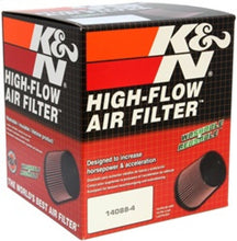 Load image into Gallery viewer, K&amp;N Filter Universal Rubber Filter 4in Flg 6 17/32in OD 8 21/32in H