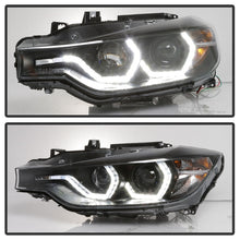 Load image into Gallery viewer, Spyder 12-14 BMW F30 3 Series 4DR Projector Headlights - LED DRL - Black (PRO-YD-BMWF3012-DRL-BK)