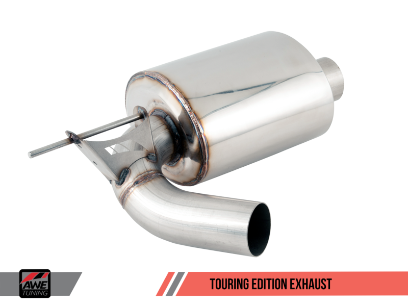 AWE Tuning BMW F3X 340i Touring Edition Axle-Back Exhaust - Chrome Silver Tips (90mm)