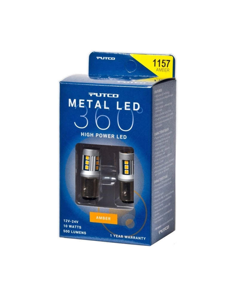 Putco 1157 - Amber Metal 360 LED