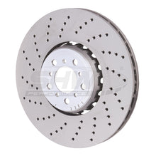 Load image into Gallery viewer, SHW 15-18 BMW X5 M 4.4L Left Front Cross-Drilled Lightweight Brake Rotor (34112284901)