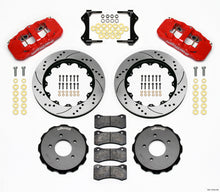 Load image into Gallery viewer, Wilwood AERO6 Front Hat Kit 14.00 Drilled Red 99-06 BMW E46