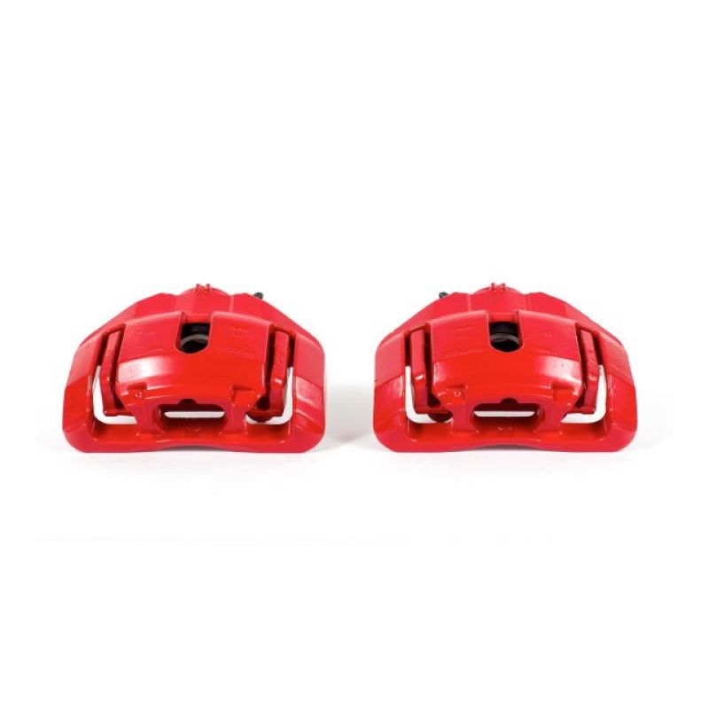 Power Stop 09-11 BMW 335d Front Red Calipers w/Brackets - Pair