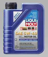 Load image into Gallery viewer, LIQUI MOLY 1L Leichtlauf (Low Friction) High Tech Motor Oil SAE 5W40