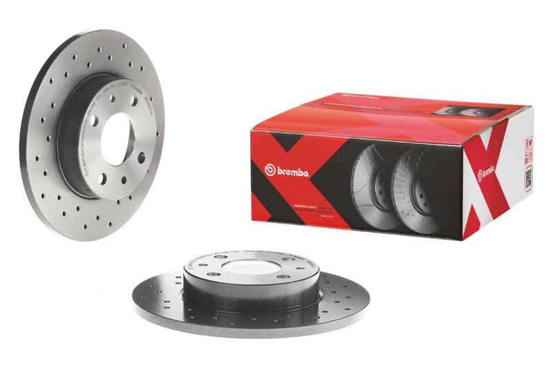 Brembo 09-11 BMW 335d/07-13 335i/11-13 335is Front Premium Xtra Cross Drilled UV Coated Rotor
