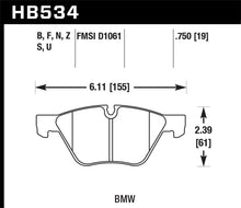 Load image into Gallery viewer, Hawk 08-12 BMW 128i /06 325i/325Xi /07 328i/328Xi /06 330i/330Xi Front HPS 5.0 Street Brake Pads