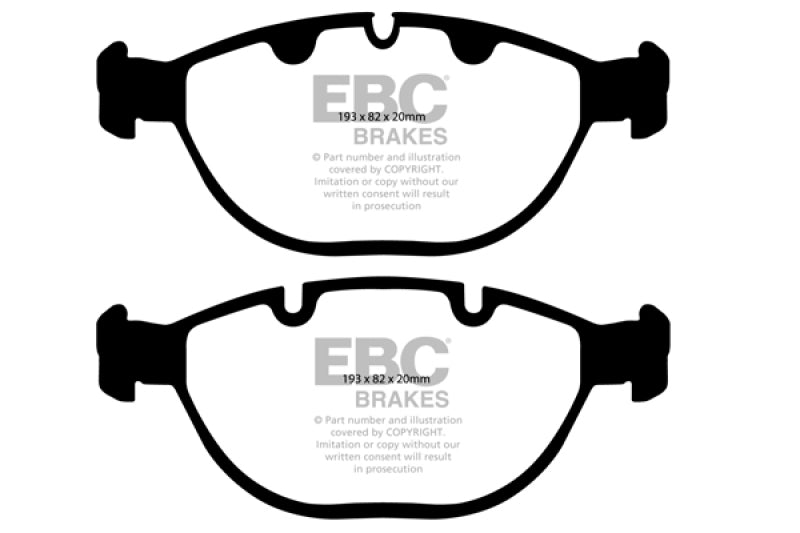 EBC 02-04 BMW X5 4.6 Ultimax2 Front Brake Pads