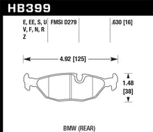 Load image into Gallery viewer, Hawk 84-4/91 BMW 325 (E30) HPS Street Rear Brake Pads