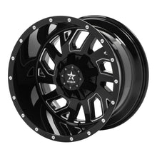 Load image into Gallery viewer, RBP 65R Glock 20x12 8x180 BP / 4.75 BS / -44mm Offset 124.1mm CB Gloss Black Machined Grooves Wheel